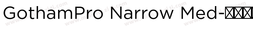 GothamPro Narrow Med字体转换